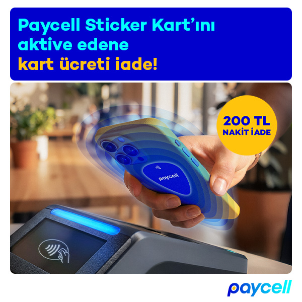 Sticker Kart’ını aktive edene kart ücreti iade