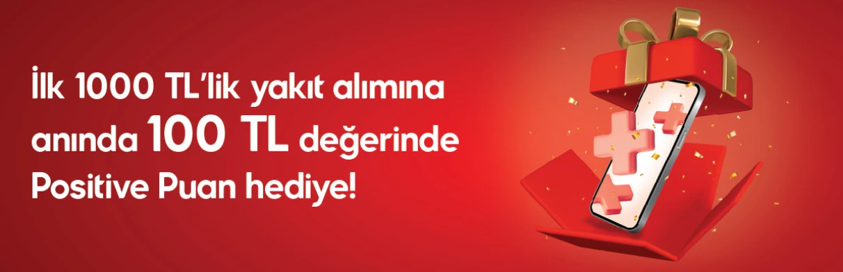 100 TL Positive Puan Hediye