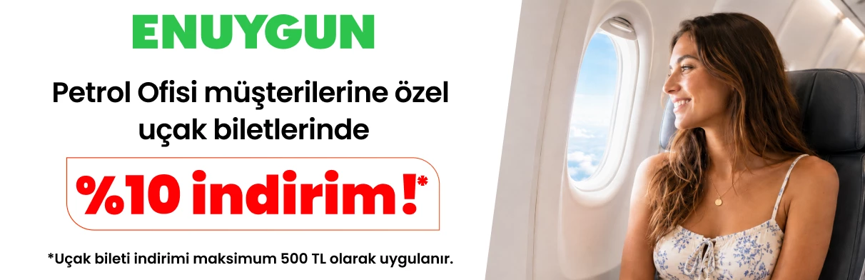 ENUYGUN'dan Uçak Bileti İndirimi Kampanyası