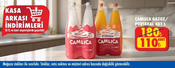50 TL ve üzeri alışverişte 110.00 TL