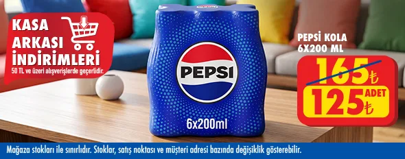 50 TL ve üzeri alışverişte 125.00 TL