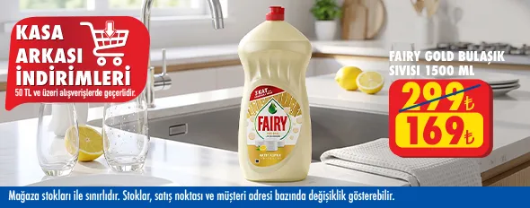 50 TL ve üzeri alışverişte 169.00 TL