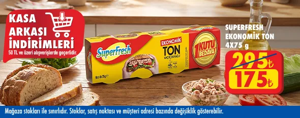 50 TL ve üzeri alışverişte 175.00 TL