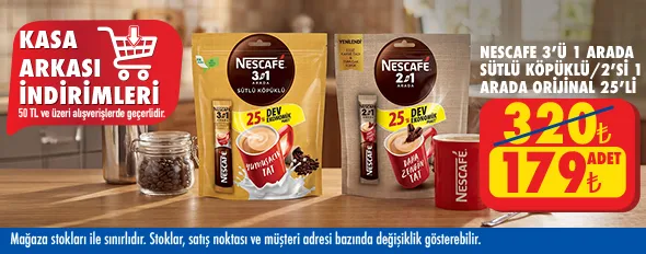50 TL ve üzeri alışverişte 179.00 TL