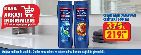 50 TL ve üzeri alışverişte 219.00 TL