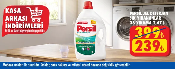 50 TL ve üzeri alışverişte 239.00 TL