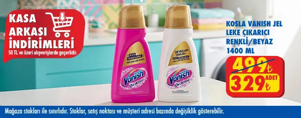 50 TL ve üzeri alışverişte 329.00 TL