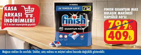 50 TL ve üzeri alışverişte 409.00 TL