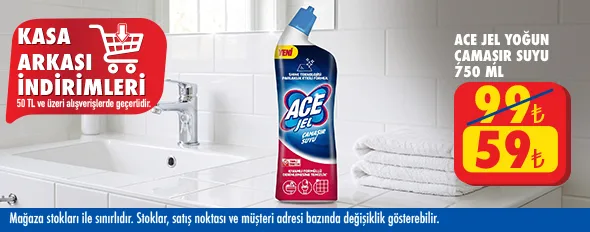 50 TL ve üzeri alışverişte 59.00 TL