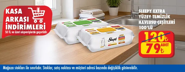 50 TL ve üzeri alışverişte 79.00 TL