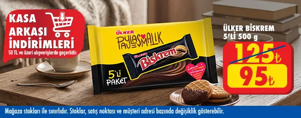 50 TL ve üzeri alışverişte 95.00 TL