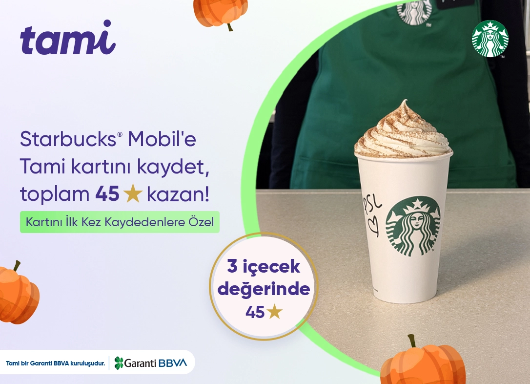 Starbucks® Mobil’de 3 İçecek Değerinde Toplam 45 Yıldız