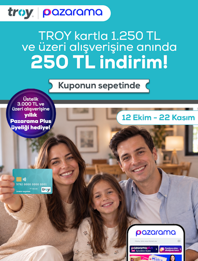 Pazarama'da 250 TL İndirim Fırsatı