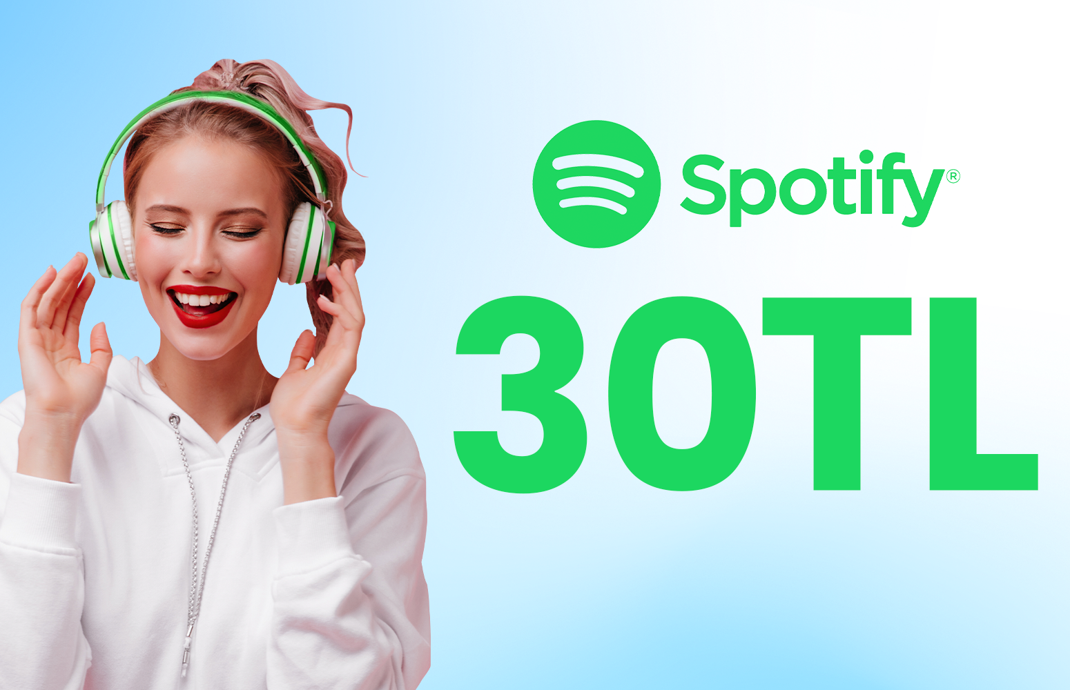 UPTION Kart ile ödeyeceğin Spotify üyeliğine 30 TL nakit iade.