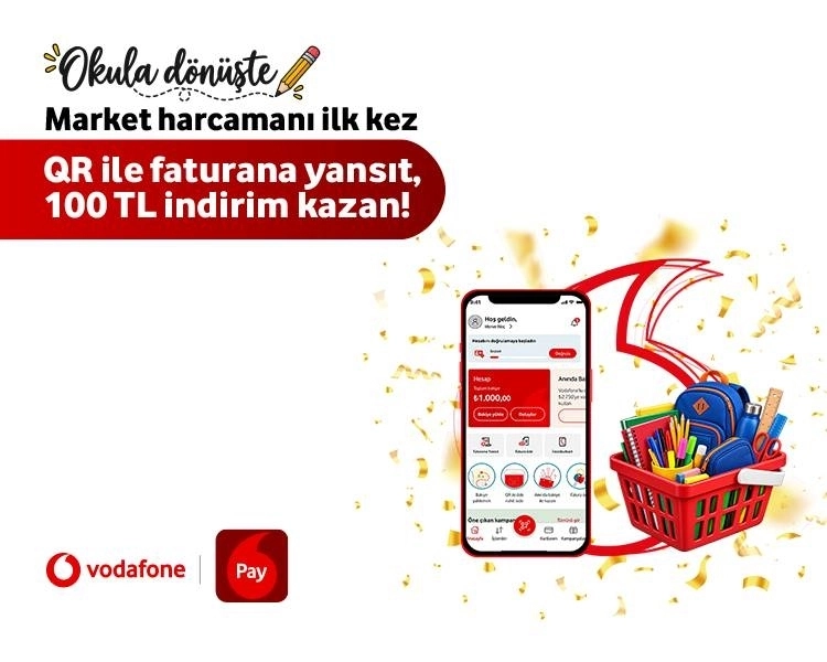 Okula dönüşte market harcamana 100 TL indirim