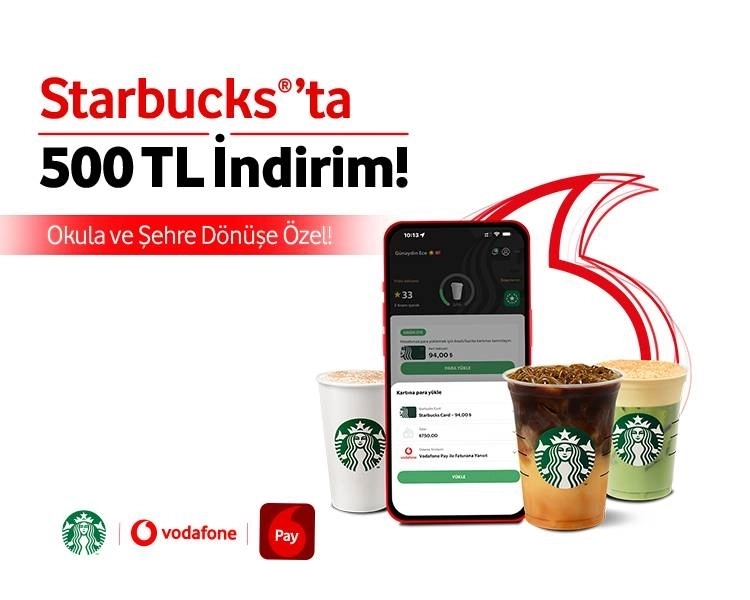 Starbucks’ta 500 TL İndirim