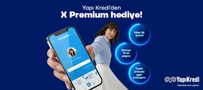 "XPREMIUM" koduyla Yapı Kredi Mobil'den müşterimiz olun, X Premium Yıllık Paketi hediyemiz olsun